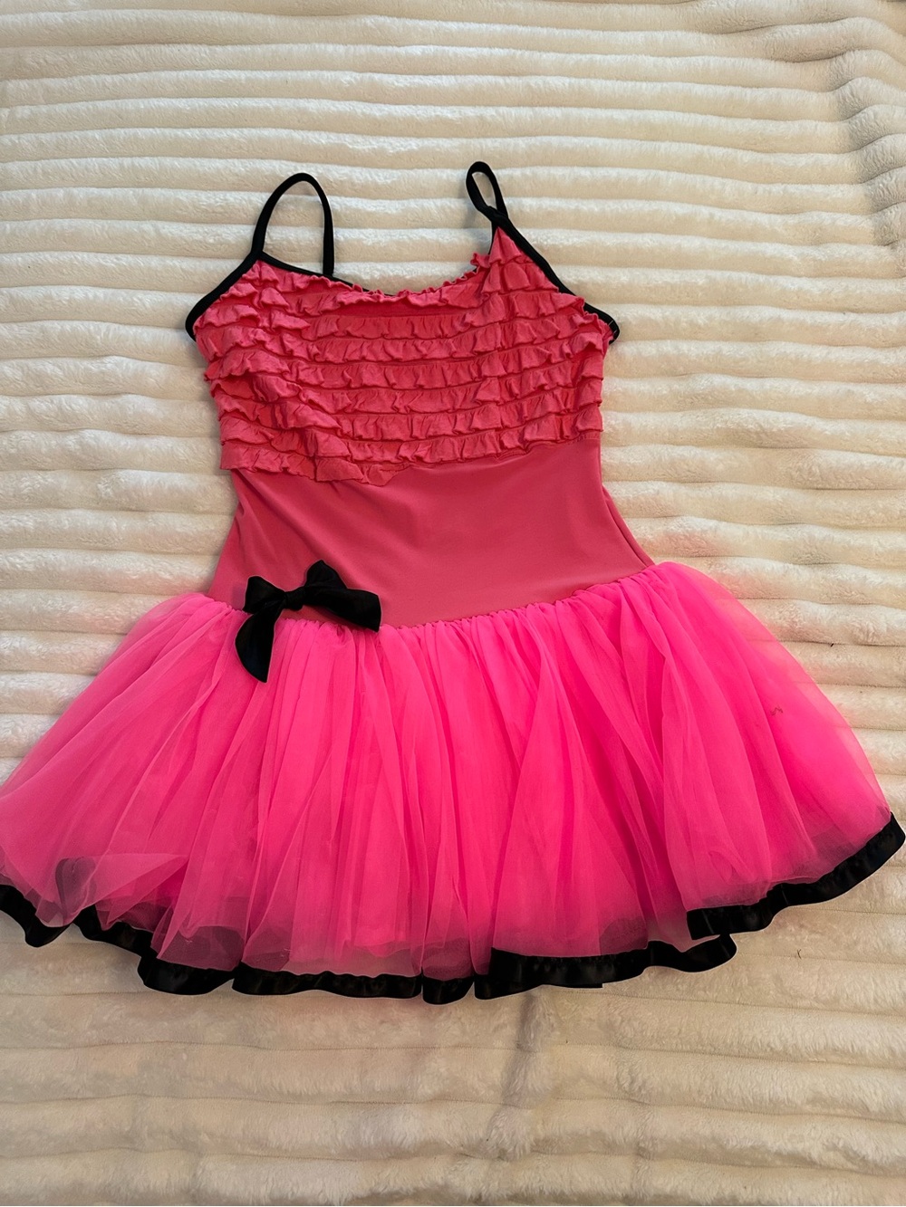 Child XL figure skating/ dance Hot Pink Ruffle Tutu Costume Dress - Kids